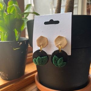 Handmade polymer clay earrings
